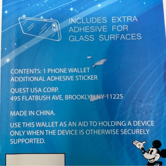 NWT Disney Universal Phone Wallet Featuring Fab Five Characters Organizer - Picture 7 of 7